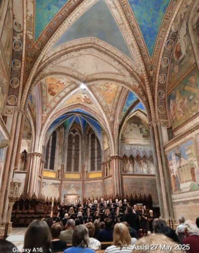 Viva Vivaldi Choir performs at the Basilica of St. Francis in Assisi Italy